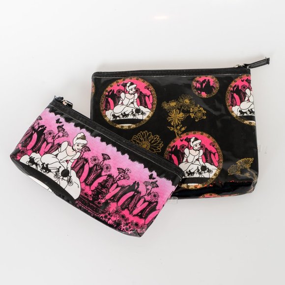 NWOT 2 pc Disney cinderella make up bag set - Picture 2 of 4